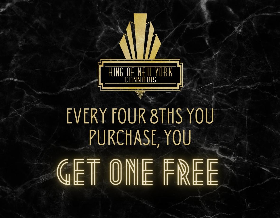 Every 4 ⅛'s You Purchase, Get One Free