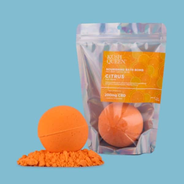 kush queen citrus bath bomb 